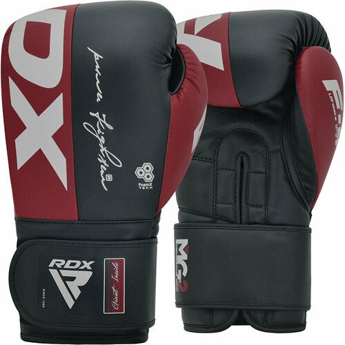 Боксерские перчатки RDX F4 12oz темно-синий/красный