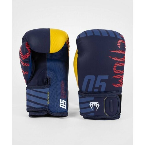 Боксерские перчатки тренировочные Venum Sport 05 - Blue/Yellow (14 oz)