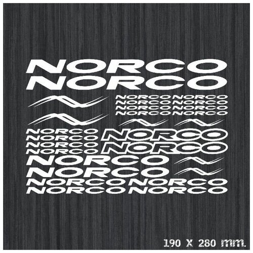 Комплект велостикеров на раму велосипеда 'NORCO 1'