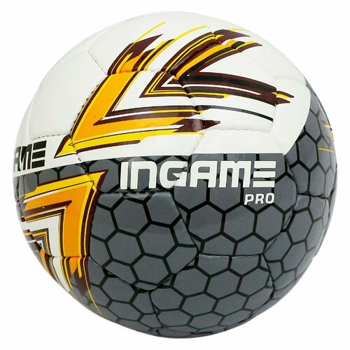 Мяч футбольный Ingame Pro IFB-115 цв. желтый черный р.5
