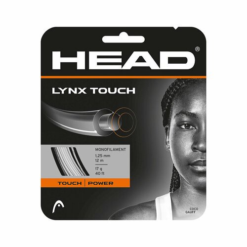 Струна для тенниса HEAD 12m Lynx Touch, Gray, 1.25