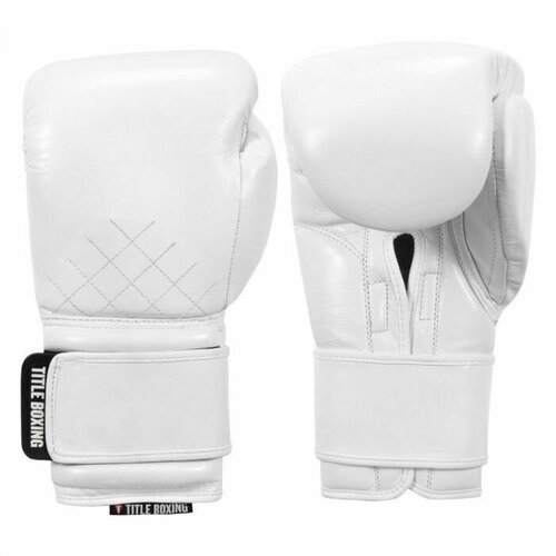 Перчатки боксерские TITLE Boxing Ko-Vert Training Gloves, 12 унций, белые