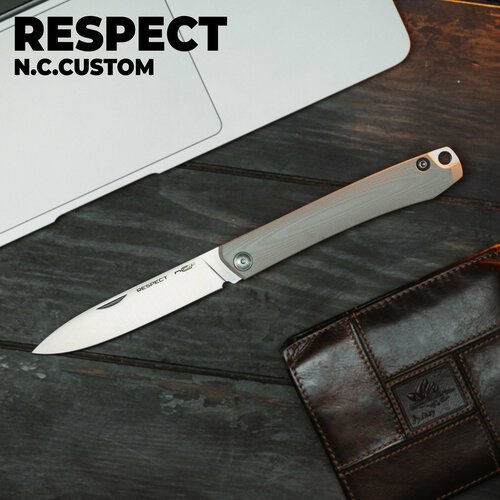 Складной нож N.C.Custom Respect Satin Tan