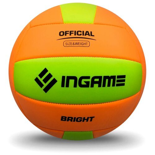 Мяч волейбольный INGАME ВRIGHT, оранжевый/желтый