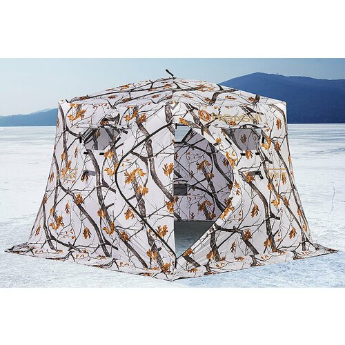 Зимняя палатка для рыбалки / 6-местная палатка, утепленная Camo Chum Hot