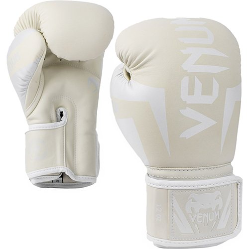 Боксерские перчатки Venum Elite White/Ivory (16 унций)