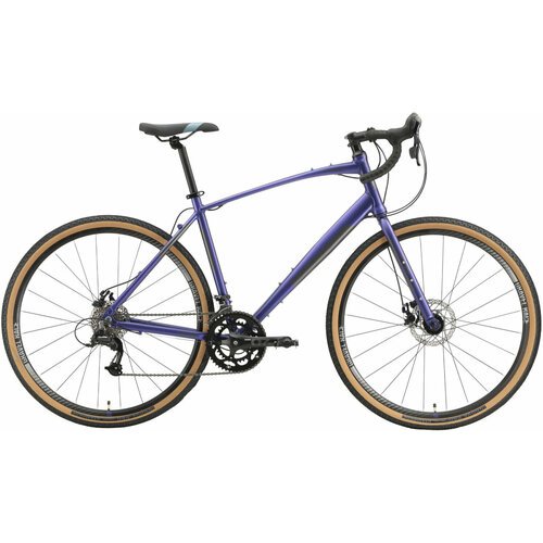 Шоссейный велосипед Stark Gravel 700.1 D (2023) 22' Фиолетово-черный (187-197 см)