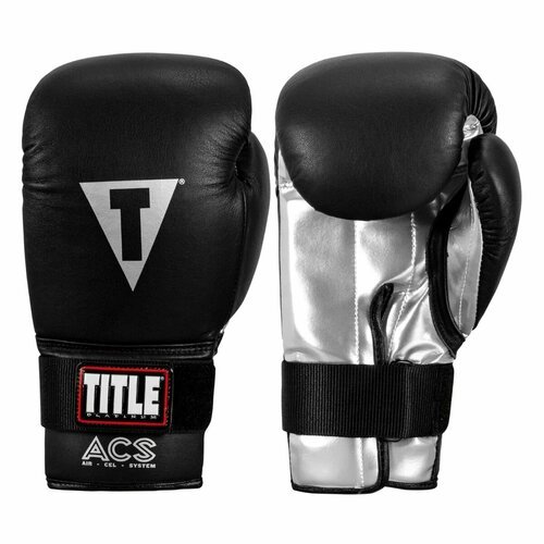 Перчатки боксерские TITLE Platinum ACS Boxing Bag, размер M, черные