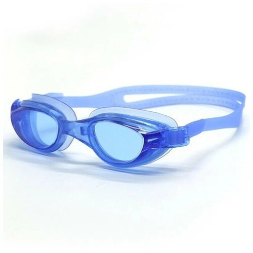 Очки для плавания взрослые /плавательные очки для взрослых / чехол и беруши для плавания в комплекте / синие