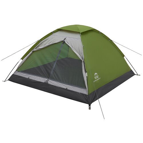 Палатка кемпинговая трёхместная Jungle Camp Lite Dome 3, зеленый/серый