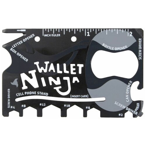 Мультитул Wallet Ninja - 18 инструментов