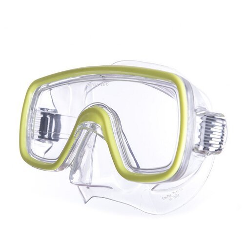 Маска для плавания Salvas Domino Sr Mask, арт.CA150C1TGSTH, закаленное стекло, Silflex, р.Senior, желтый