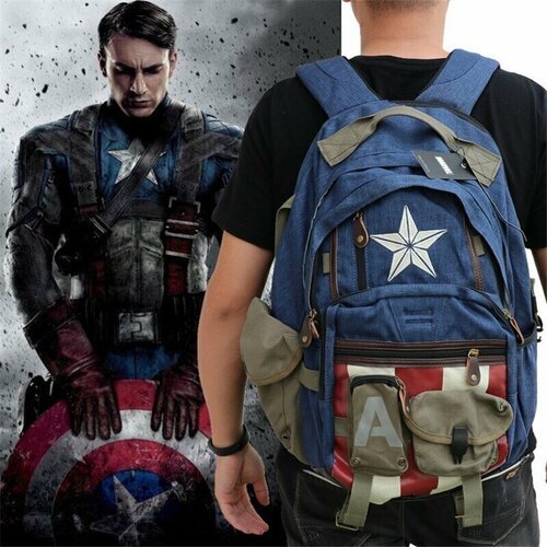 Рюкзак в стиле Капитан Америка Marvel