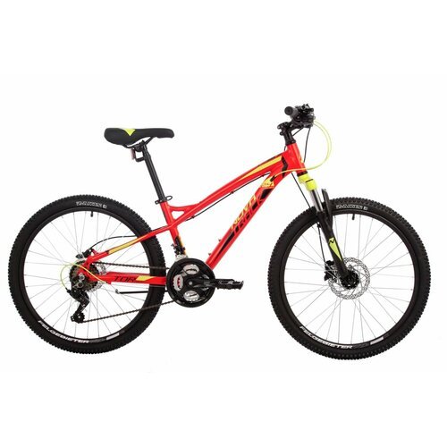 Велосипед NOVATRACK 24' TORNADO HD, алюм. рама 13', красный, 21-скор, TY200/TS38/TY300, гидравл. торм. Shimano
