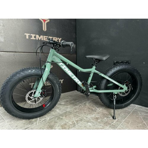 Велосипед фэтбайк Fatbike Time Try TT215/7s 20' Алюминиевая рама 12', зеленый