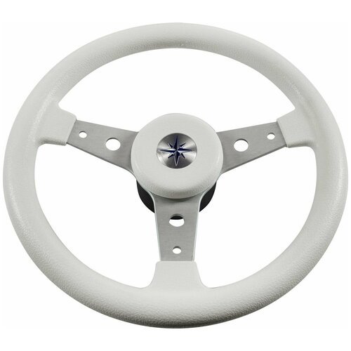 Рулевое колесо DELFINO обод белый, спицы серебряные д. 340 мм VN70401-08