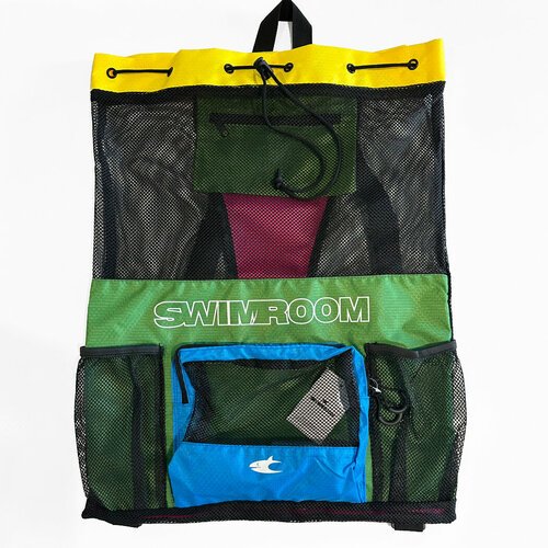 Сетчатый мешок - рюкзак для спорта и пляжного отдыха SwimRoom 'Mesh Backpack 2.0', разноцветный