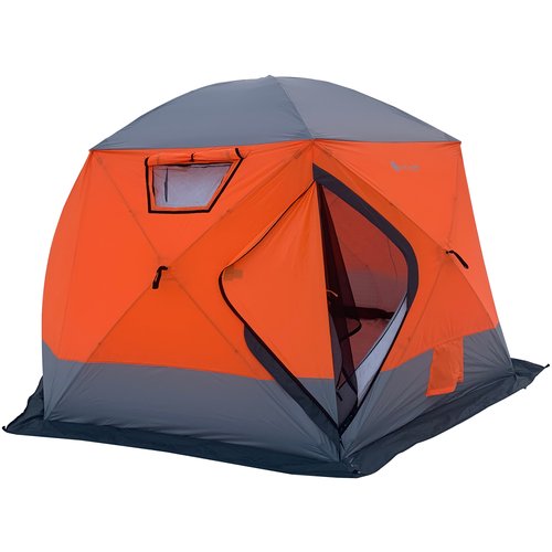 Четырехслойная палатка - куб для зимней рыбалки , зимняя палатка для рыбалки Mircamping 2022
