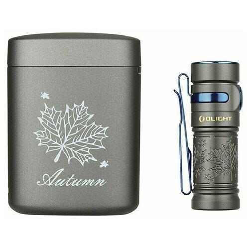 Ручной фонарь Olight Baton 3 Ti Premium Edition Autumn, 1 х 16340, диод Luminus SST-40, 166 метров, 1200 люмен (Комплект)