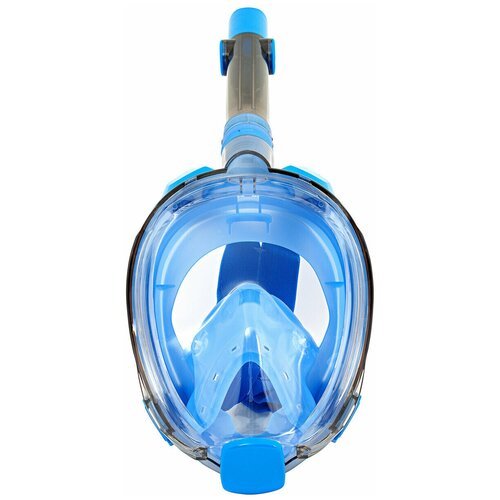 Полнолицевая маска для плавания (снорклинга) SARGAN Галактика Премиум цвет синий (L/XL)