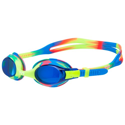 Очки для плавания детские TYR Swimple Tie Dye , Цвет - голубой/розовый