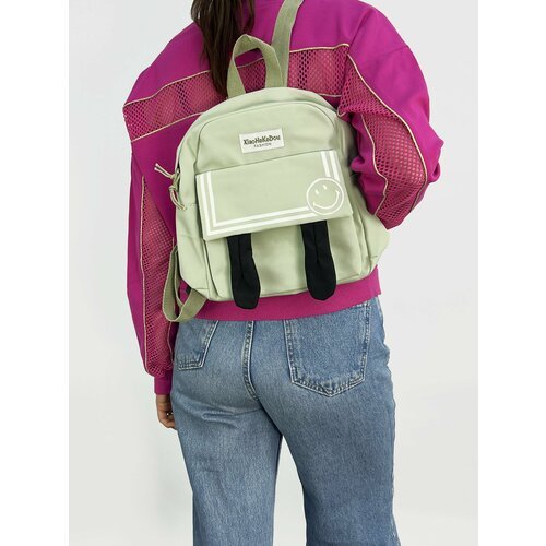 Рюкзак с ушками детский (зеленый)