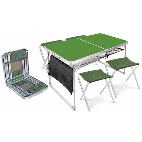 Набор стол+стулья (ССТ-К3/6 Принт 'с дубовыми листьями')