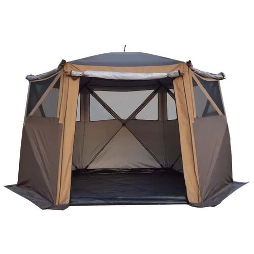 Шатер с москитной сеткой - палатка полуавтоматическая - летняя кухня CoolWalk 360х300х215, с отстегивающимся полом