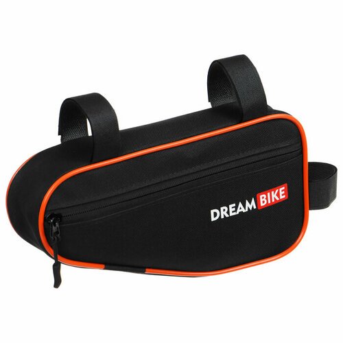 Dream Bike Велосумка Dream Bike под раму, 26х13.5х5, цвет чёрный/оранжевый