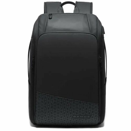 Рюкзак мужской BANGE BG черный с USB портом и отделением для ноутбука 15.6