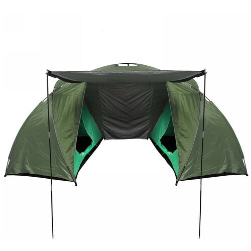 Палатка кемпинговая Jesolo-4 двухслойная, (150+130+150)*220*170 см, цвет хаки