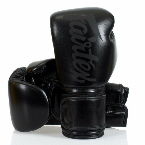 Боксерские перчатки Fairtex BGV14SB Solid Black 16 унций