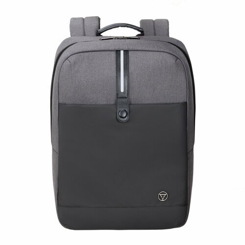 Деловой рюкзак TORBER VECTOR TB9873 с отделением для ноутбука 14,1', черный/серый, нейлон, 32х10х43 см, 13 л