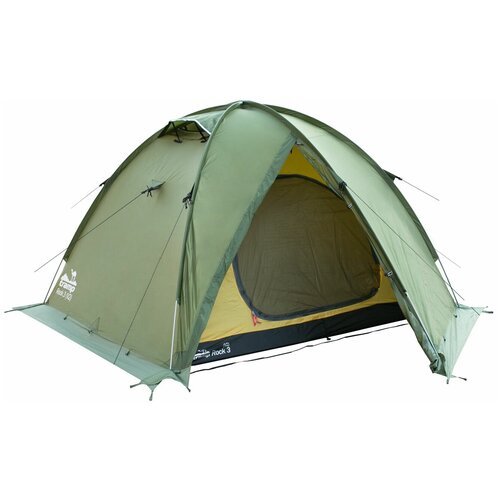 Палатка экстремальная трёхместная Tramp ROCK 3 V2, зеленый
