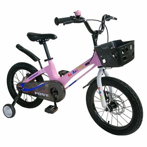 Bibitu Велосипед 16' BIBITU PONY, цвет розовый