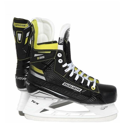 Хоккейные коньки для мальчиков Bauer Supreme S35 Intermediate, р.5.5 D, черный/белый