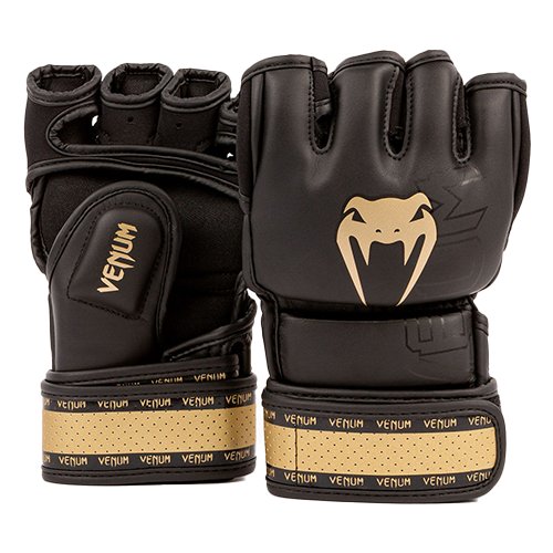 Перчатки ММА Venum Impact 2.0 Black/Gold (S)