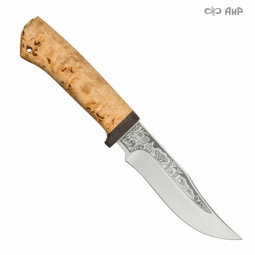 Нож туристический КЛЫЧОК-1 АиР, длина лезвия 14 см, сталь 95Х18, рукоять карельская береза