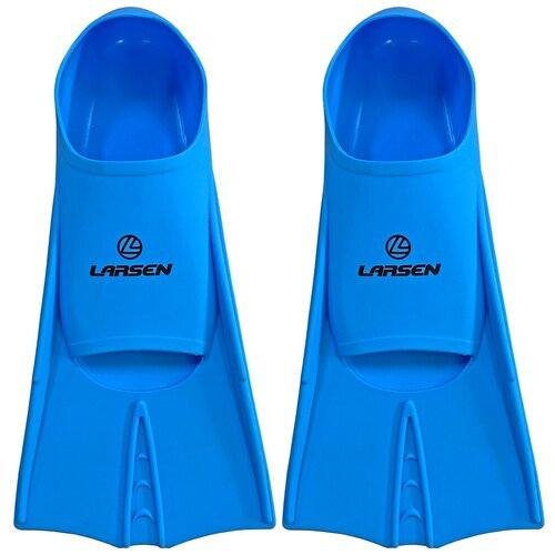 Ласты укороченные силиконовые Larsen 6975 синий 36-38