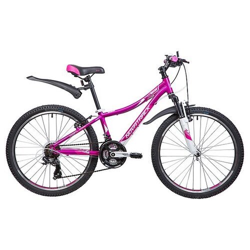 Детский велосипед NOVATRACK 24' KATRINA AL рама 10' фиолетовый 21 скорость 133999