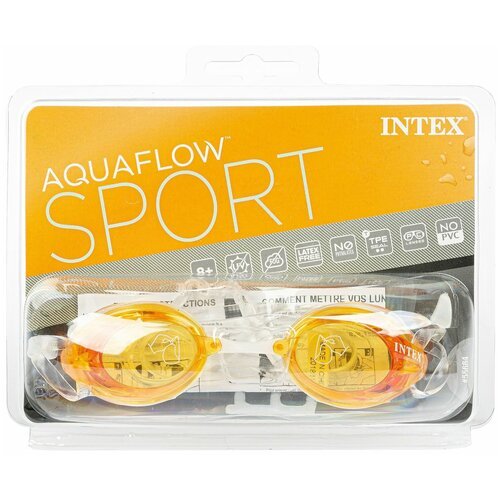 Intex, Очки для плавания 'Sport Relay', 3 цвета, от 8 лет, уп.12