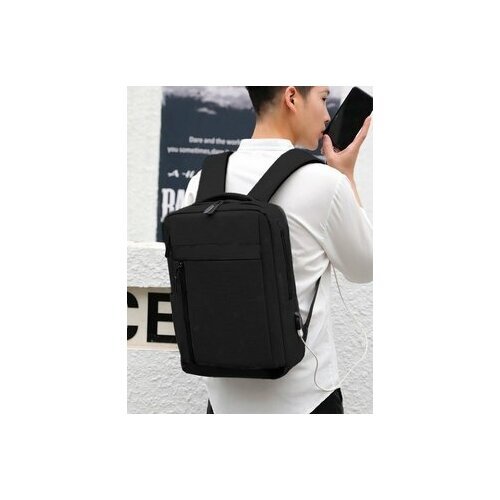 Мужской рюкзак для ноутбука, черный , стильный рюкзак для ноутбука, рюкзак для ноутбука, водоотталкивающий, прочный