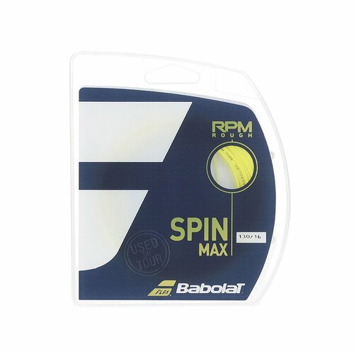 Струна для тенниса Babolat 12m RPM Rough Prepacked, Yellow, 1.30