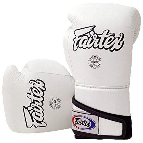 Боксерские перчатки Fairtex BGV6, faiboxglove0104, белый, вес 16 oz