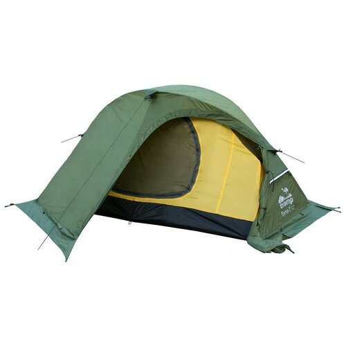 Палатка трекинговая двухместная Tramp SARMA V2, зеленый
