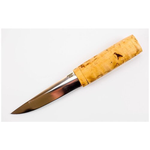Нож Якутский малый, сталь 95Х18, карельская береза