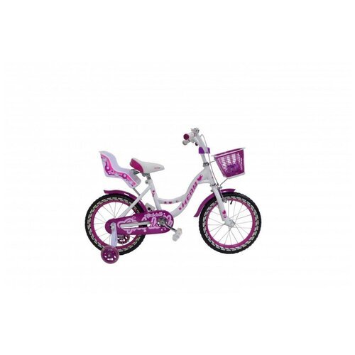 Велосипед детский HEAM GIRL DOLL 14 Бело/Фиолетовый
