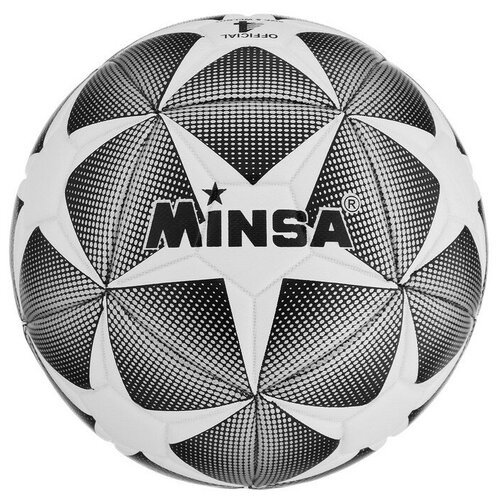 MINSA Мяч футбольный MINSA, PU, машинная сшивка, 12 панелей, р. 4