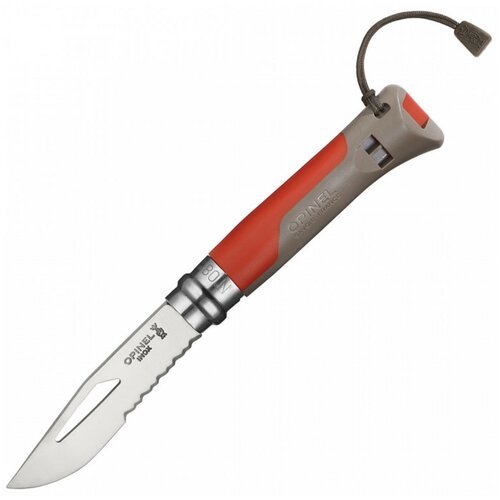 Нож многофункциональный OPINEL №8 Outdoor красный/коричневый