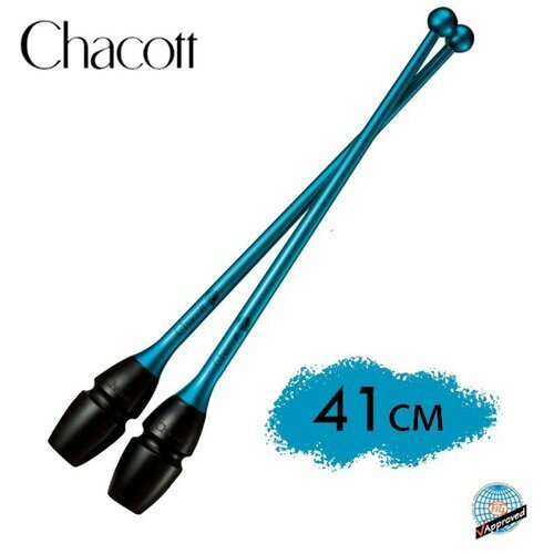 Булавы CHACOTT 41см Hi-Grip с улучшенным захватом (123) Бирюзовый FIG